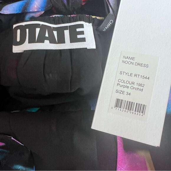 ROTATE BIRGER CHRISTENSEN Noon Floral Print Midi Dress XS Size 2 NWT - Picture 6 of 12